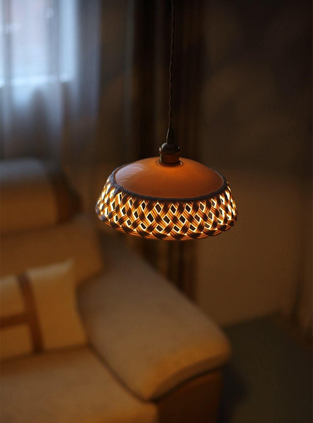 Suspension Mimosa en céramique et laiton – vue 31