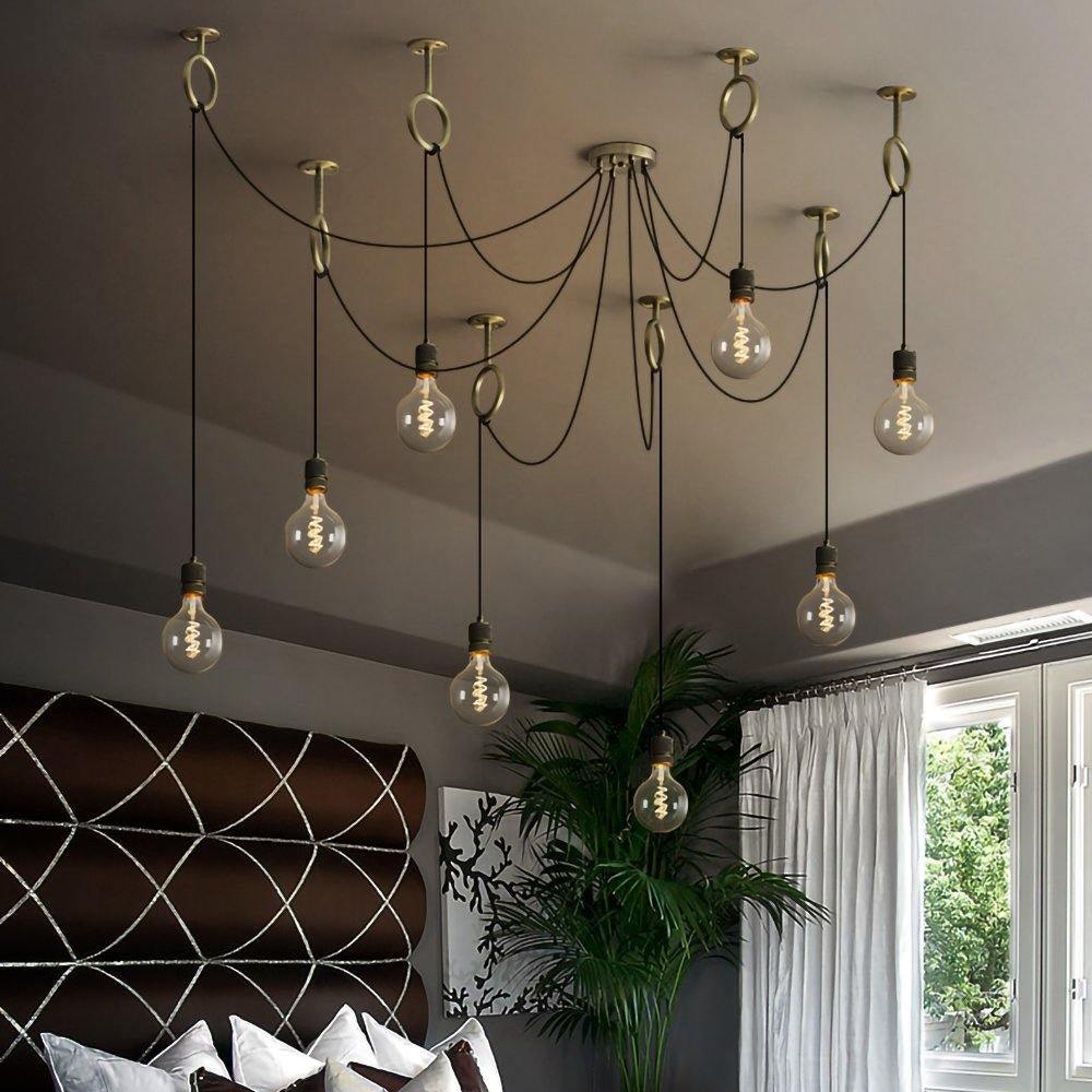 Lustre Amaryllis en métal – vue 4