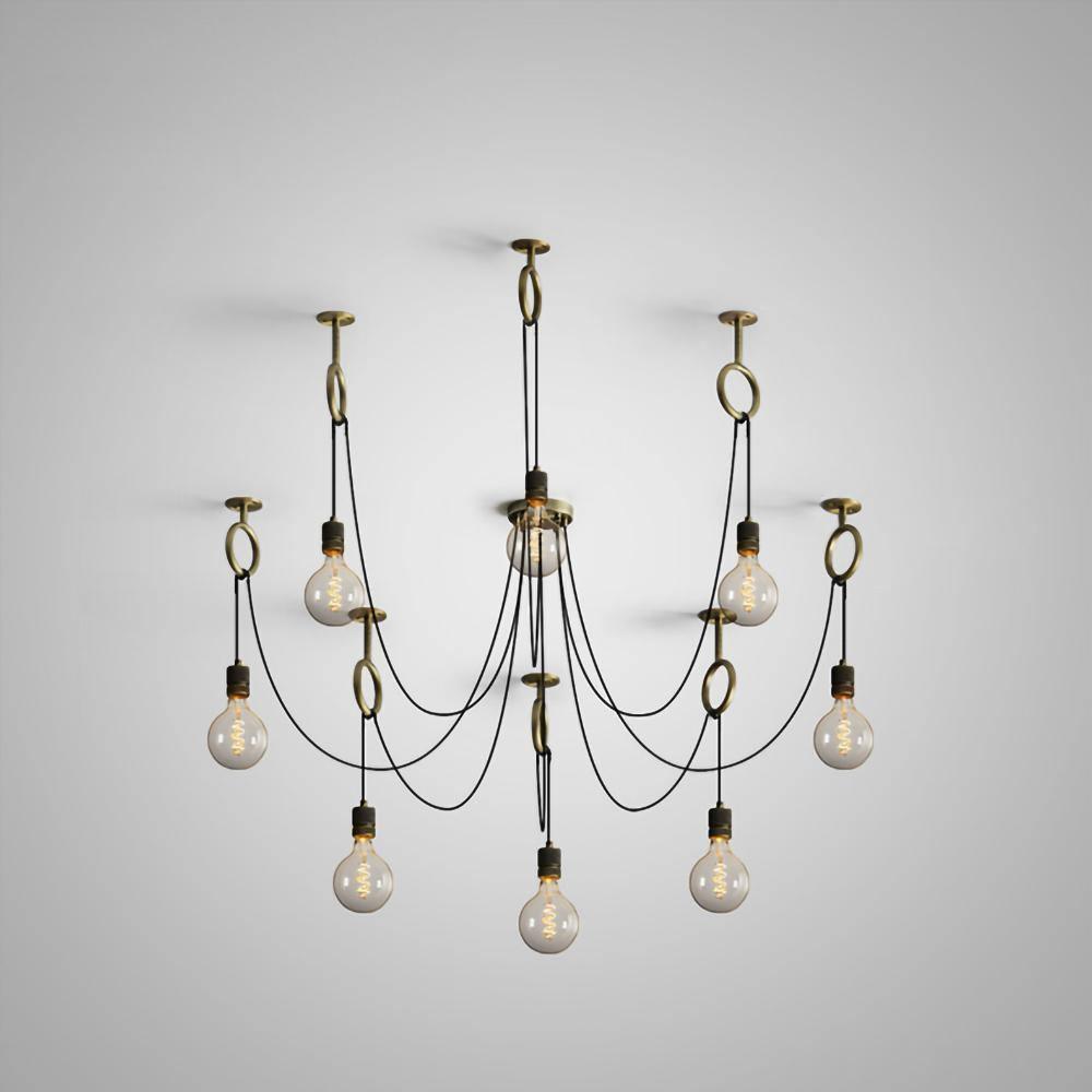 Lustre Amaryllis en métal – vue 15