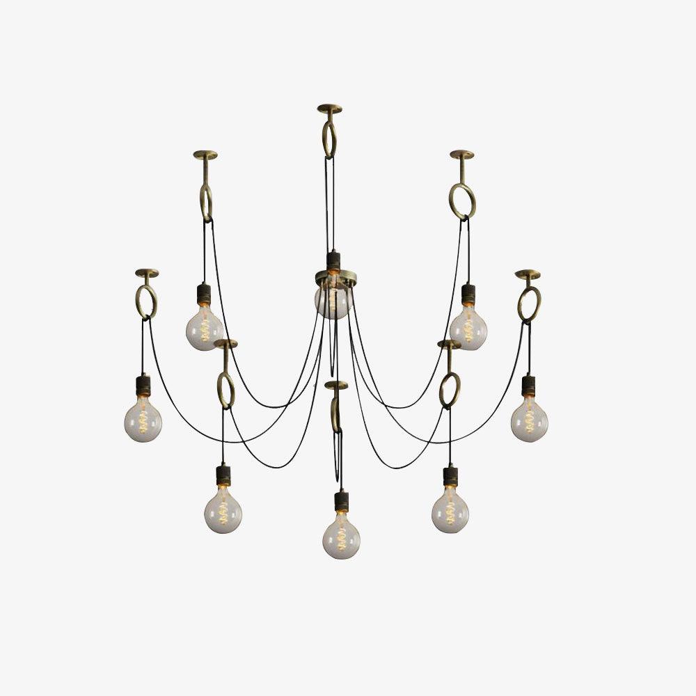 Lustre Amaryllis en métal – vue 8
