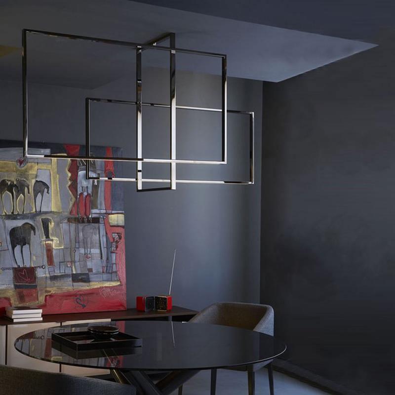 Lustre Aragon en verre et laiton – vue 52