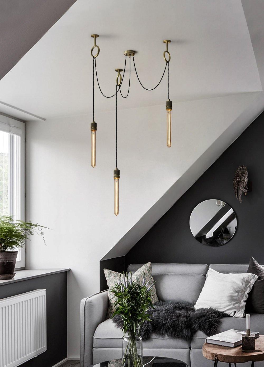Lustre Amaryllis en métal – vue 19