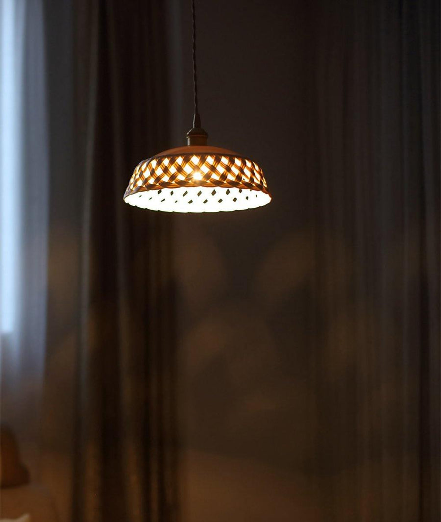 Suspension Mimosa en céramique et laiton – vue 3