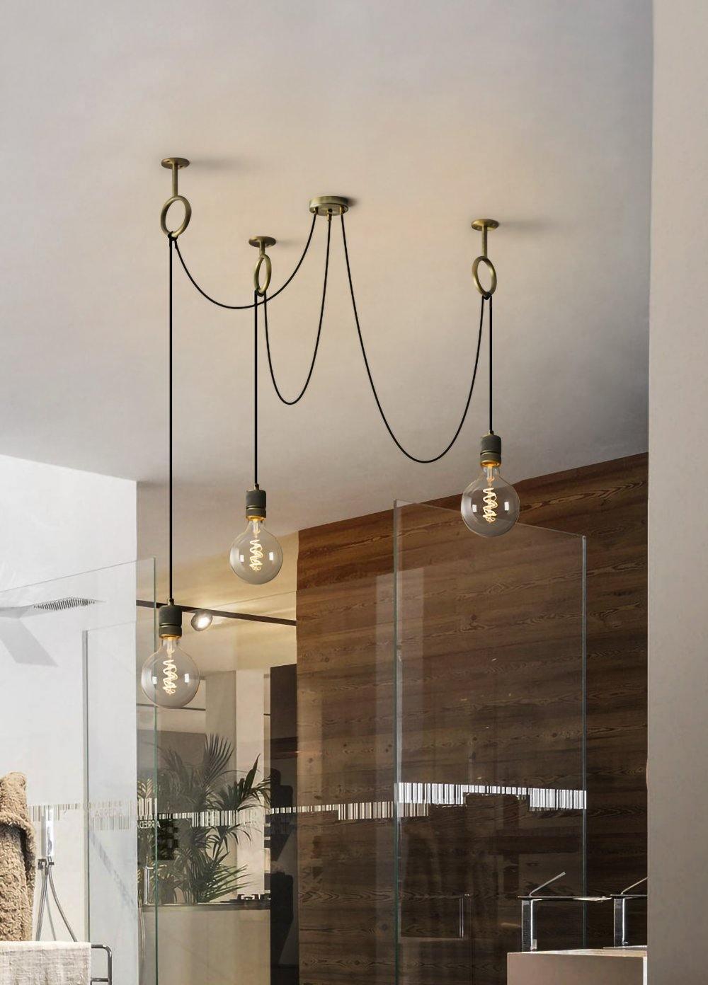 Lustre Amaryllis en métal – vue 21