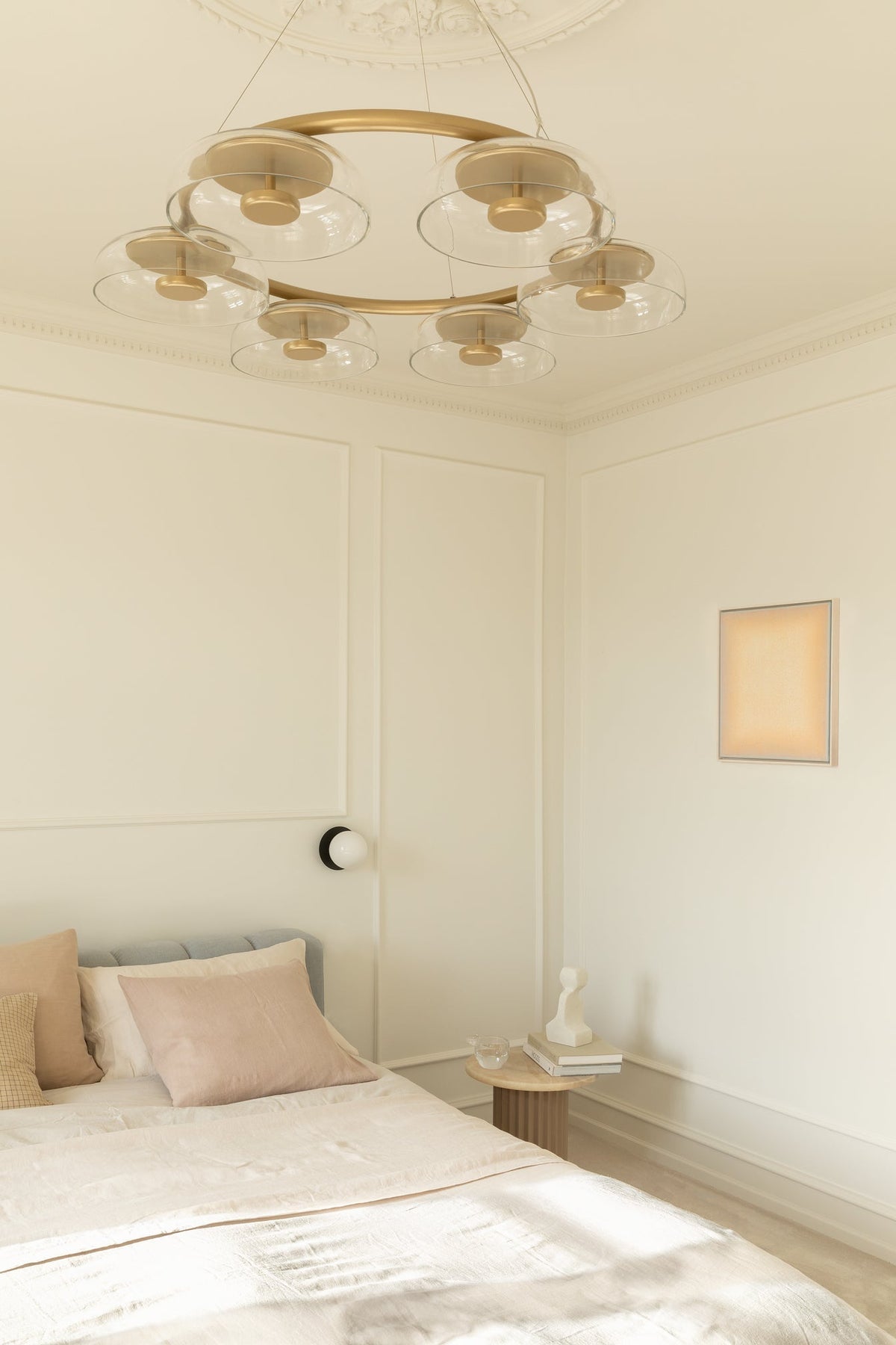Lustre Olivier en verre et laiton – vue 11
