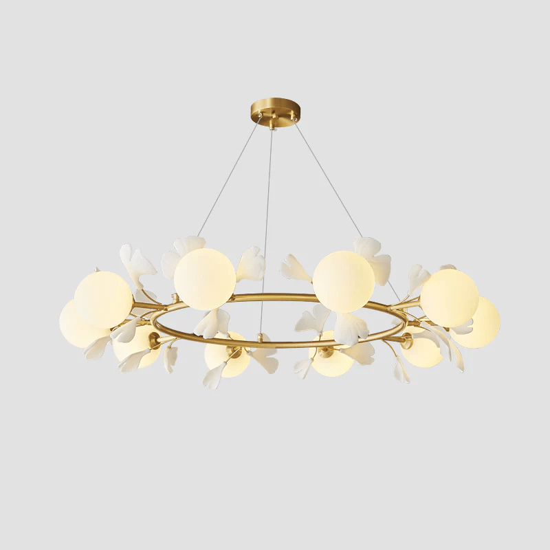 Lustre Lisbonne en céramique et laiton – vue 29