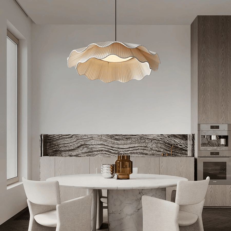 Suspension Glacier en laiton et tissu – vue 4