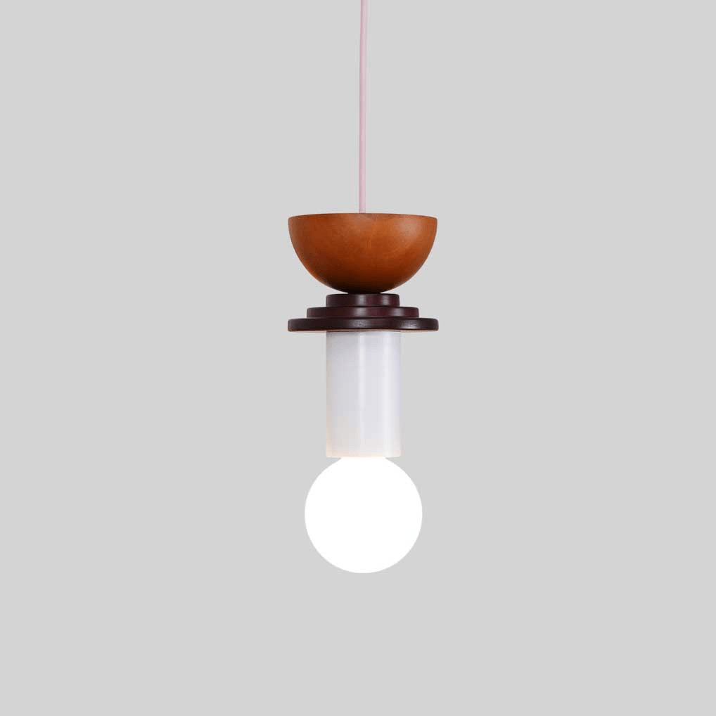 Suspension Kaléidoscope en bois et verre – vue 69