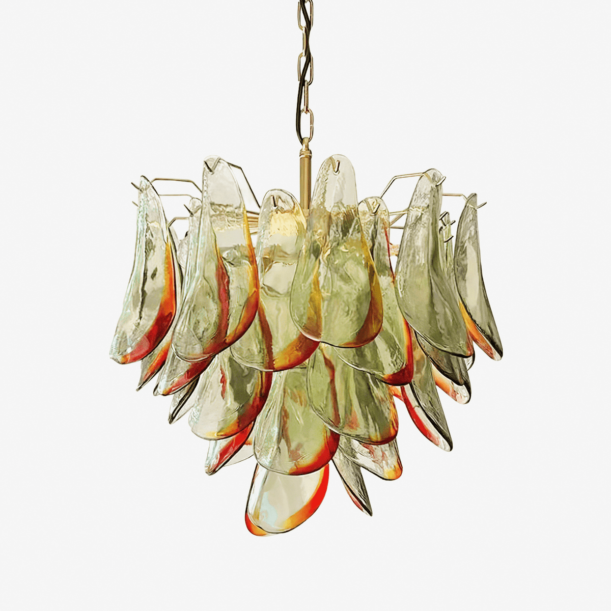 Lustre Falaise en verre et métal – vue 54