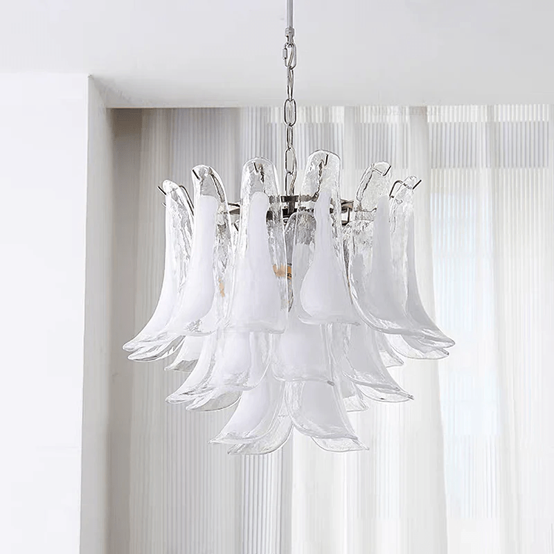 Lustre Colombe en verre et métal – vue 26