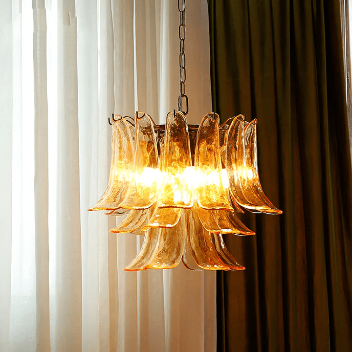 Lustre Colombe en verre et métal – vue 152