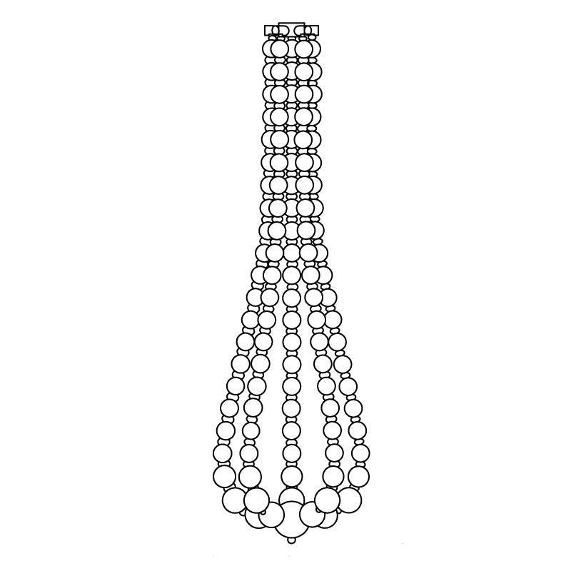 Lustre Cumulus en laiton – vue 100