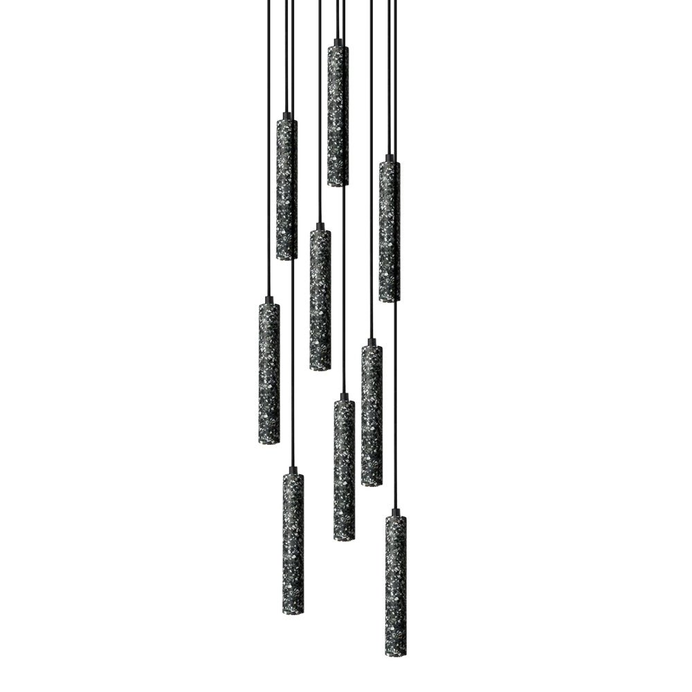 Suspension Céleste en terrazzo et métal – vue 69