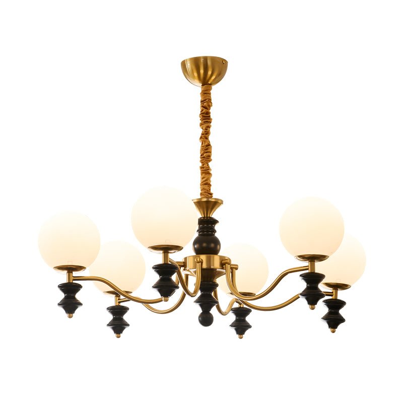 Lustre Noémie en bois et verre – vue 11