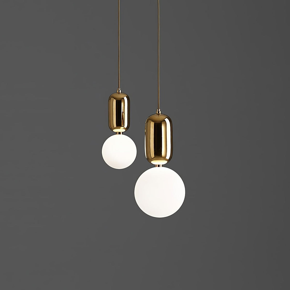 Suspension Camille en verre et aluminium – vue 35