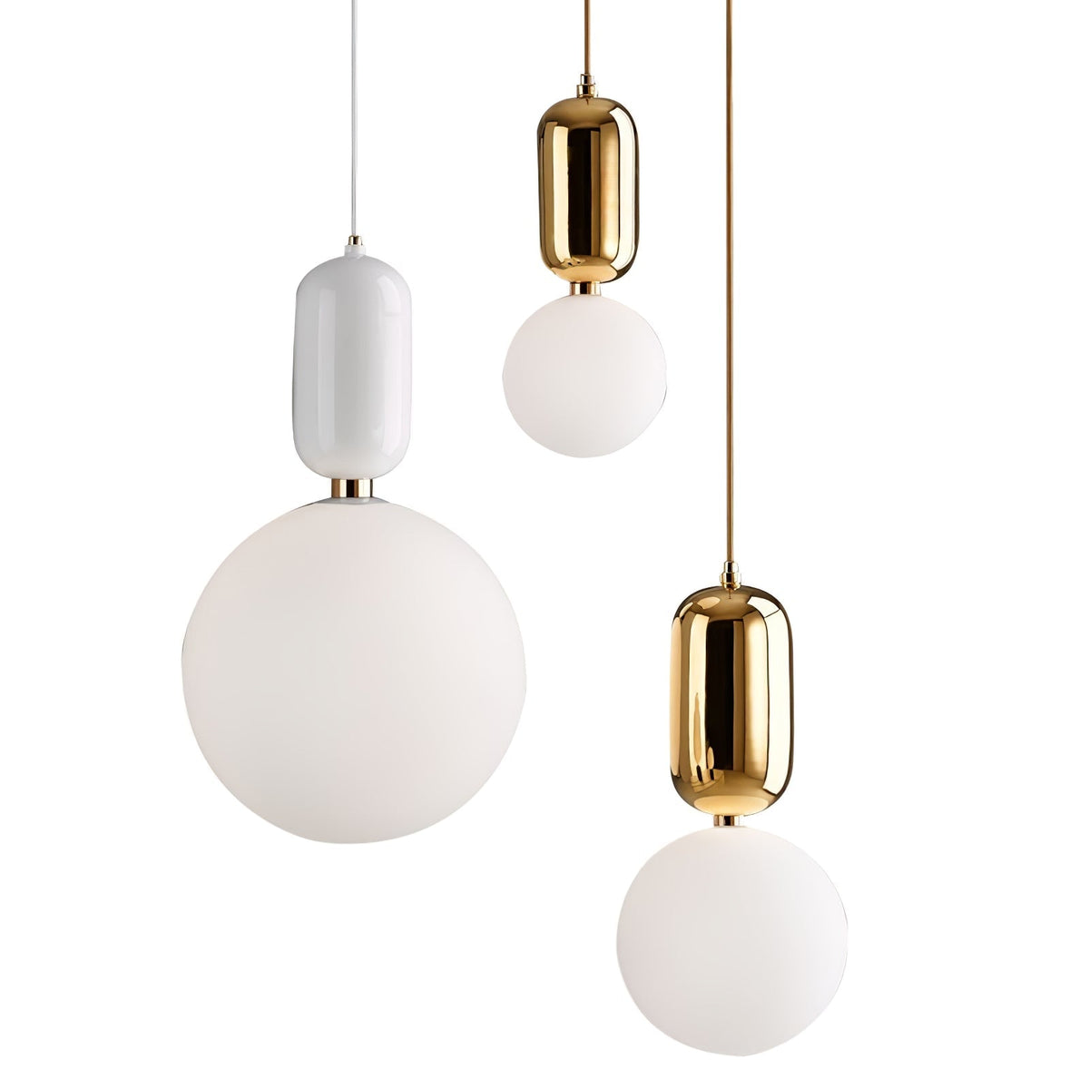 Suspension Camille en verre et aluminium – vue 37