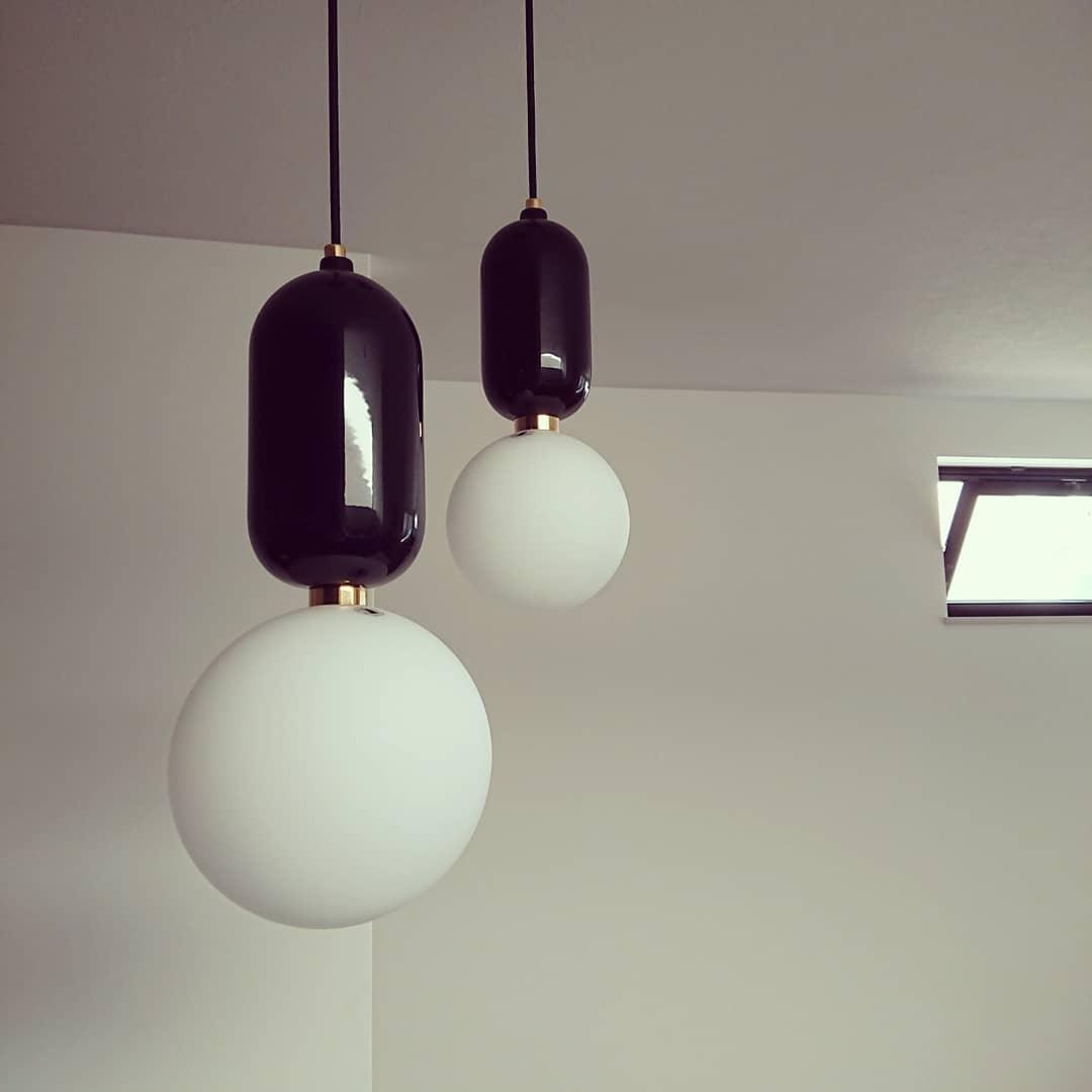 Suspension Camille en verre et aluminium – vue 15