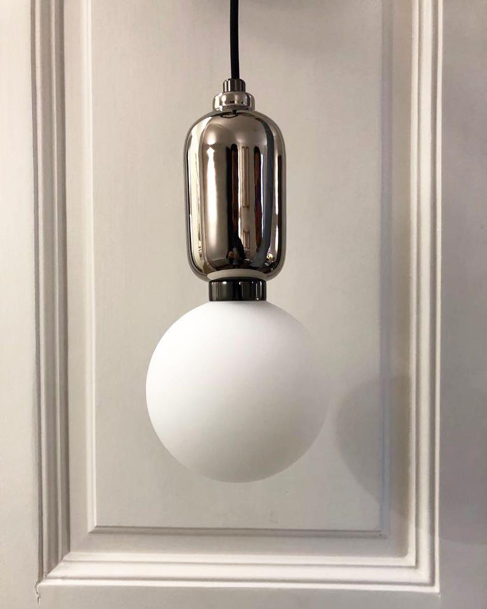 Suspension Camille en verre et aluminium – vue 18