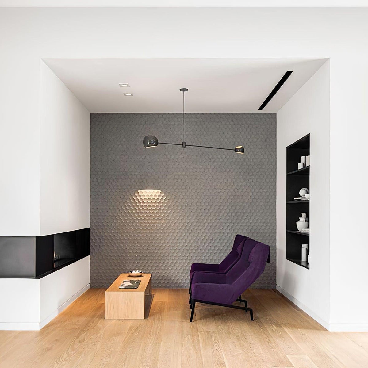Lustre Coriandre en verre et métal – vue 35