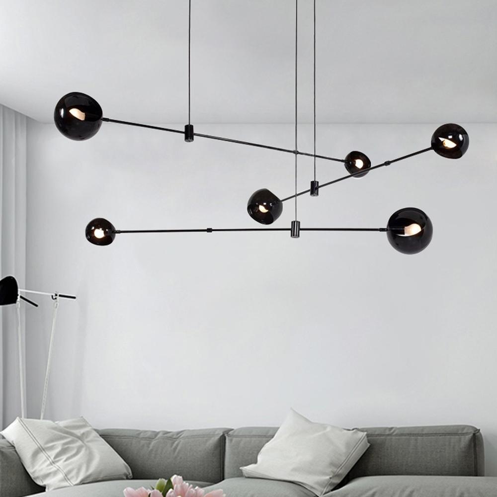 Lustre Coriandre en verre et métal – vue 16