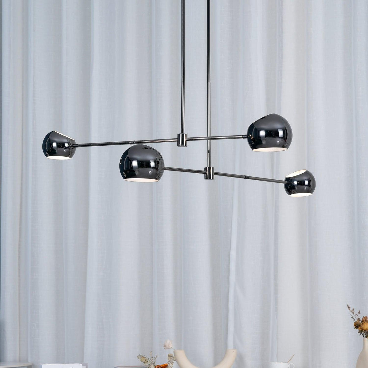 Lustre Coriandre en verre et métal – vue 31