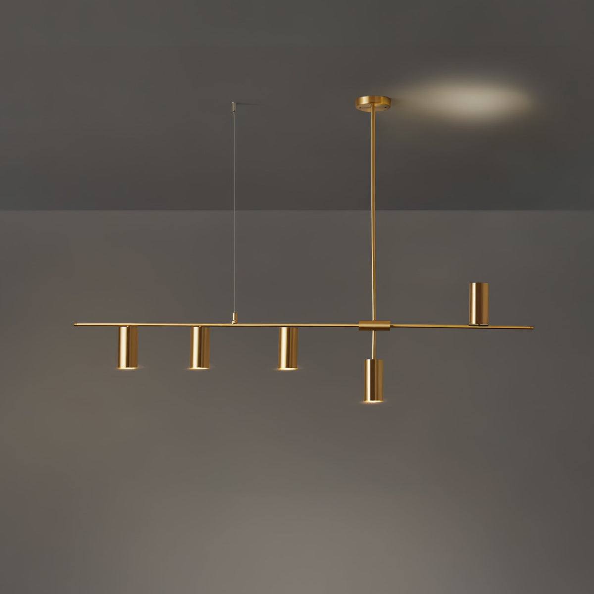 Lustre Grive en laiton – vue 6