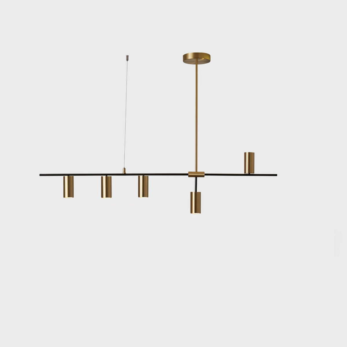 Lustre Grive en laiton – vue 2