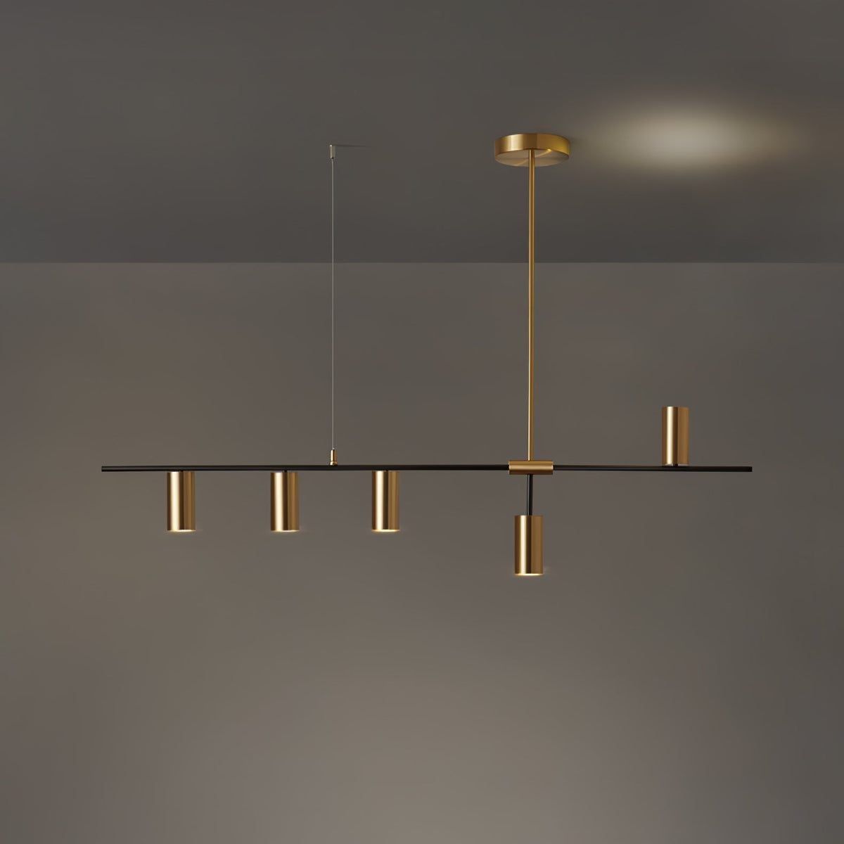 Lustre Grive en laiton – vue 7