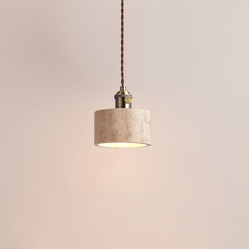 Suspension Baie en travertin et métal – vue 26