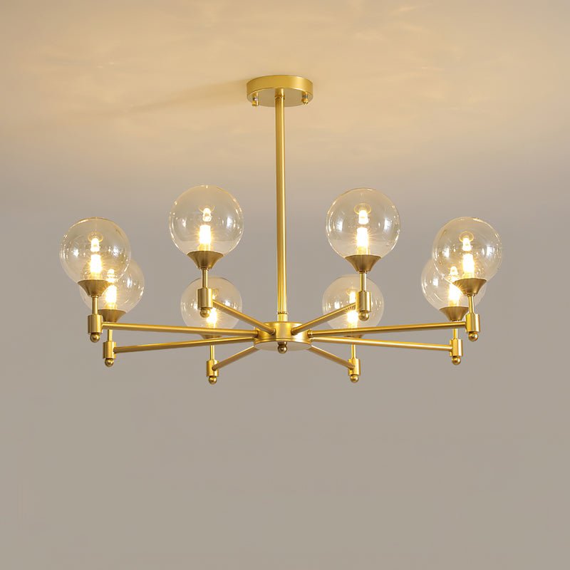 Lustre Sarment en verre et laiton – vue 6