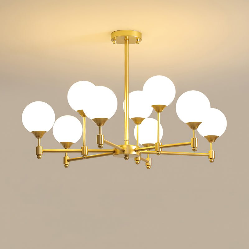 Lustre Sarment en verre et laiton – vue 19