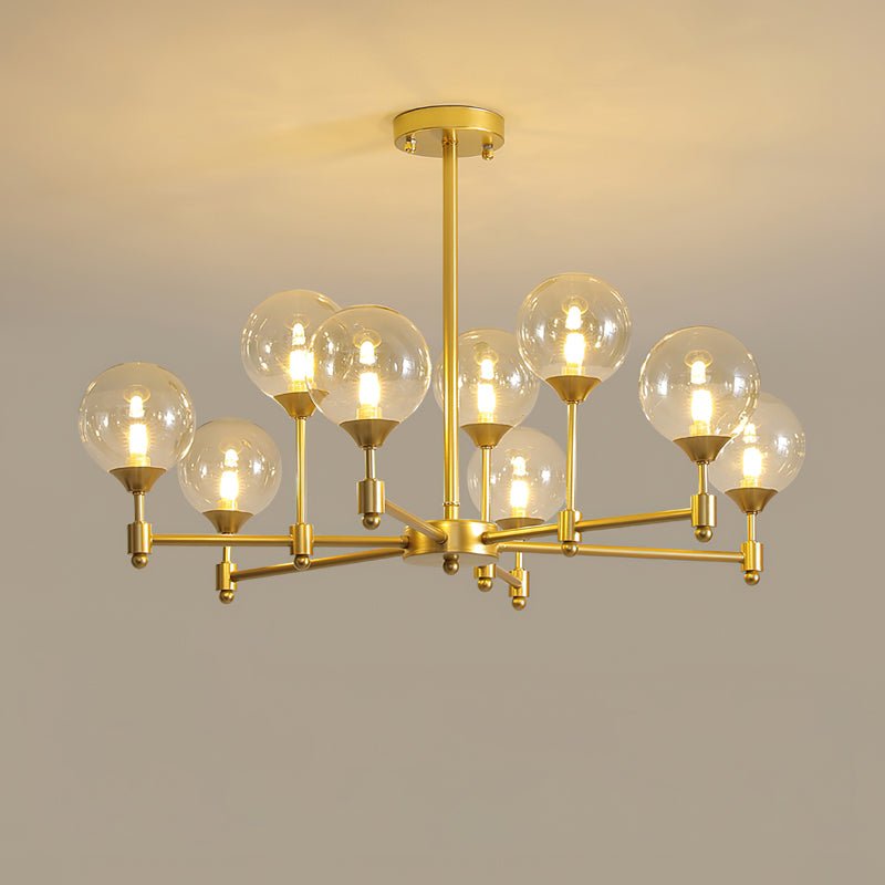 Lustre Sarment en verre et laiton – vue 20