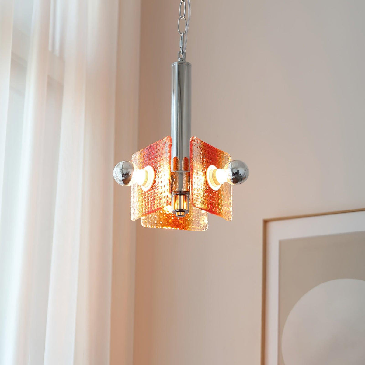 Suspension Clémence en verre et fer – vue 9