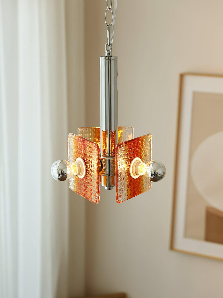 Suspension Clémence en verre et fer – vue 2