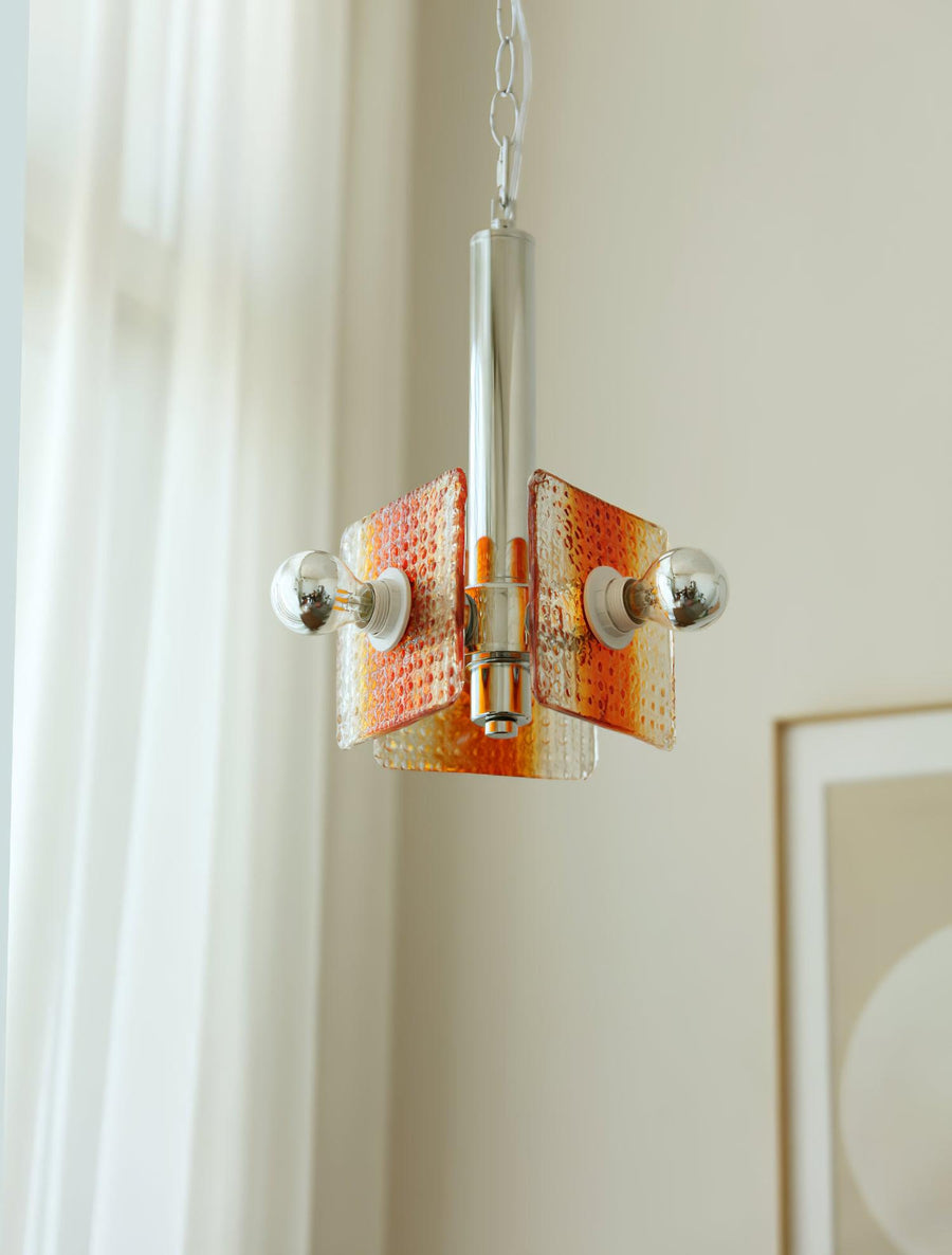 Suspension Clémence en verre et fer – vue 3