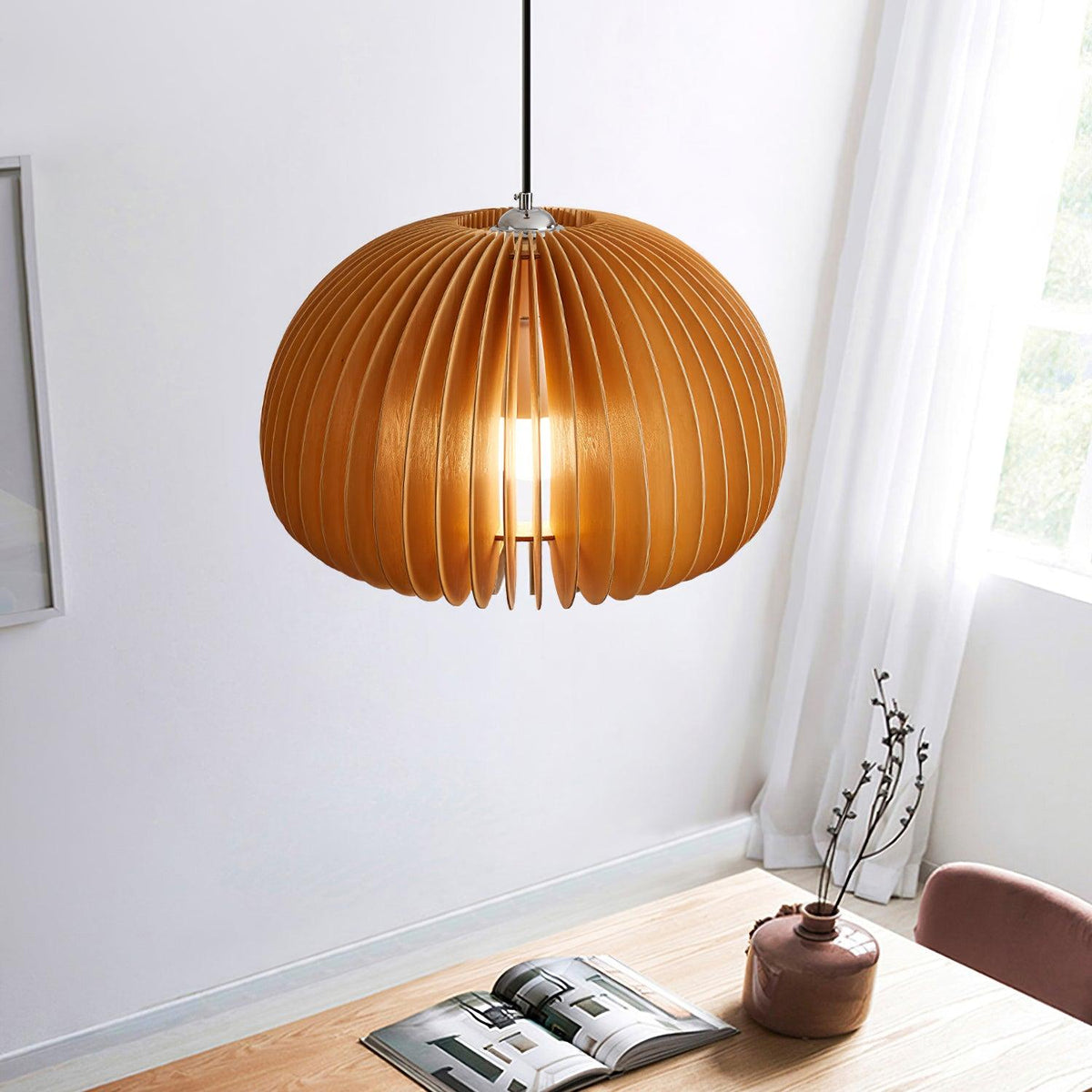 Suspension Sirocco en bois – vue 10