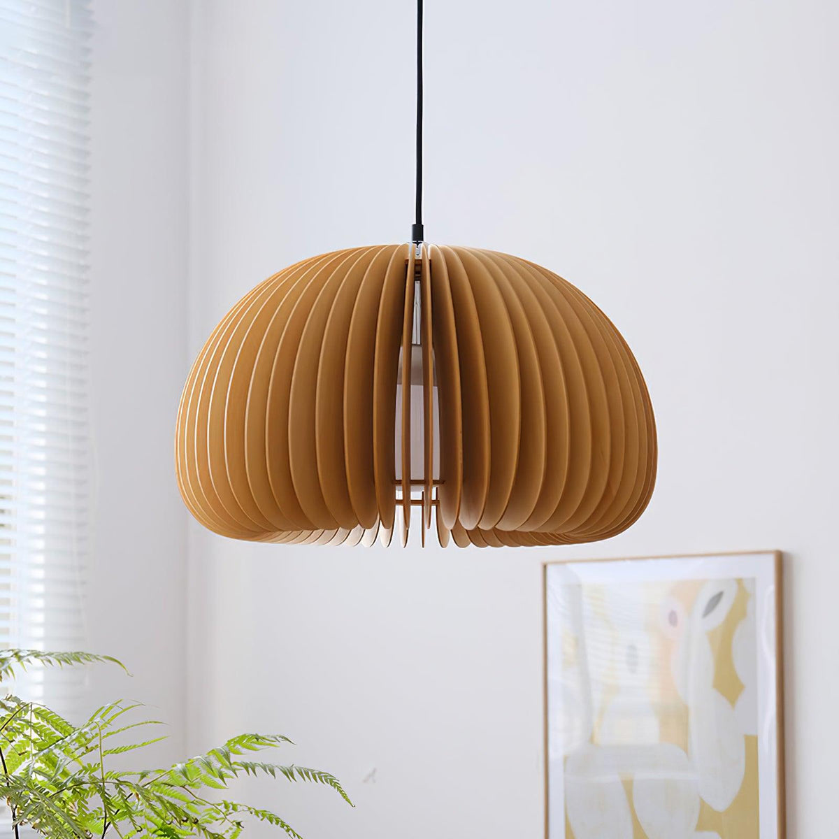 Suspension Sirocco en bois – vue 11