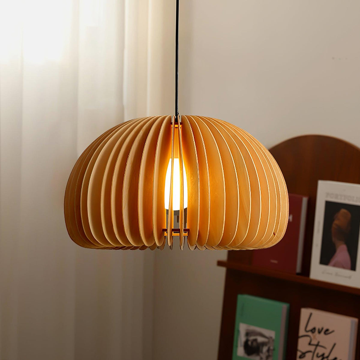 Suspension Sirocco en bois – vue 18