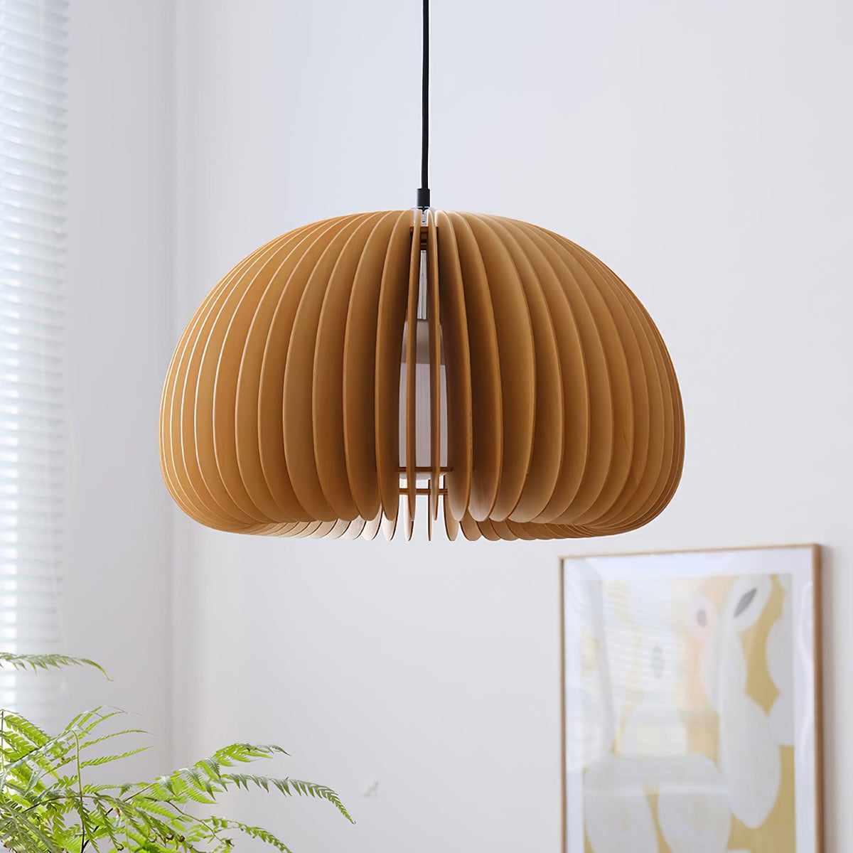 Suspension Sirocco en bois – vue 19