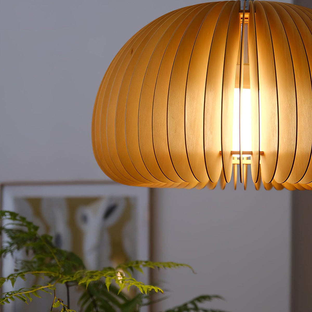 Suspension Sirocco en bois – vue 24