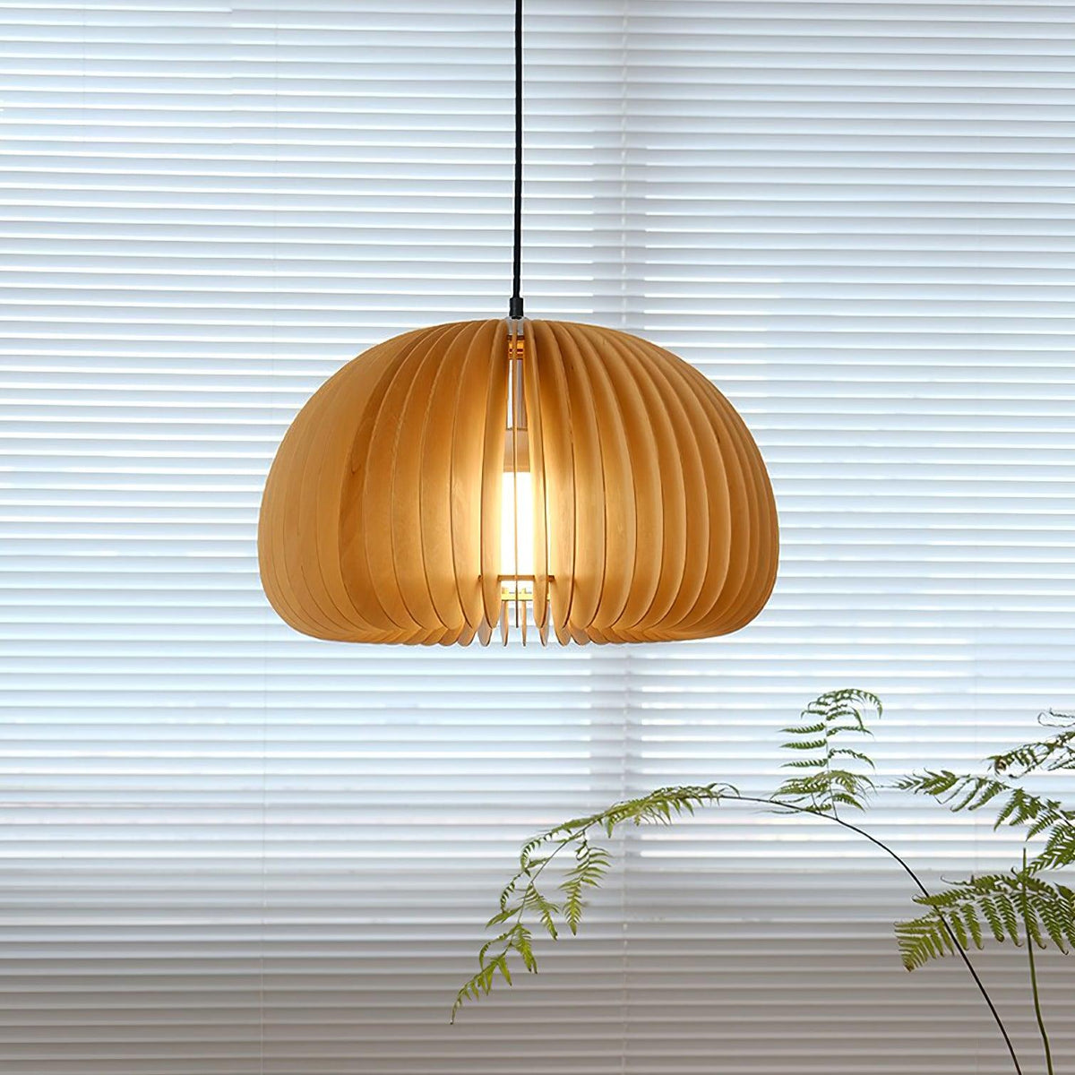 Suspension Sirocco en bois – vue 25
