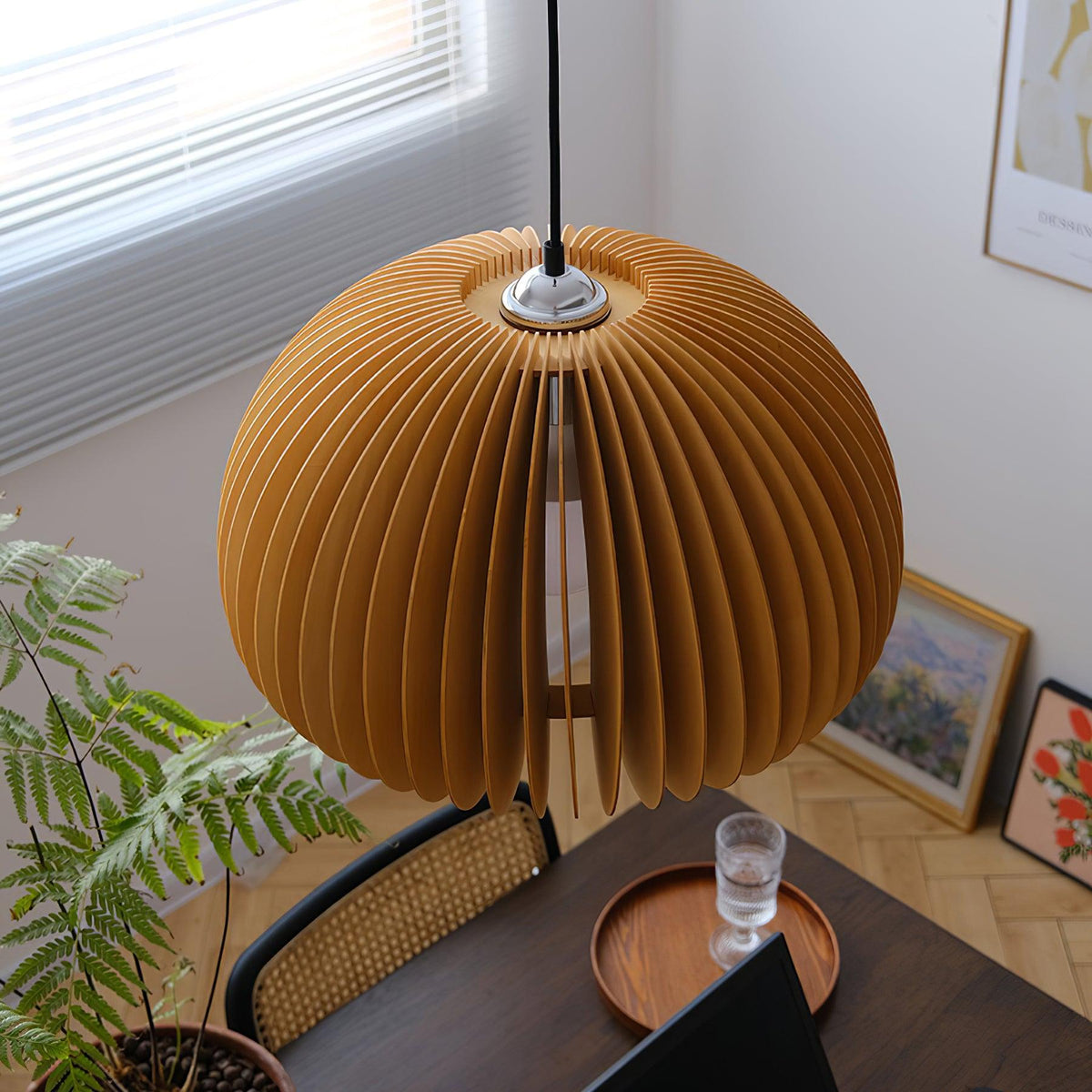Suspension Sirocco en bois – vue 29