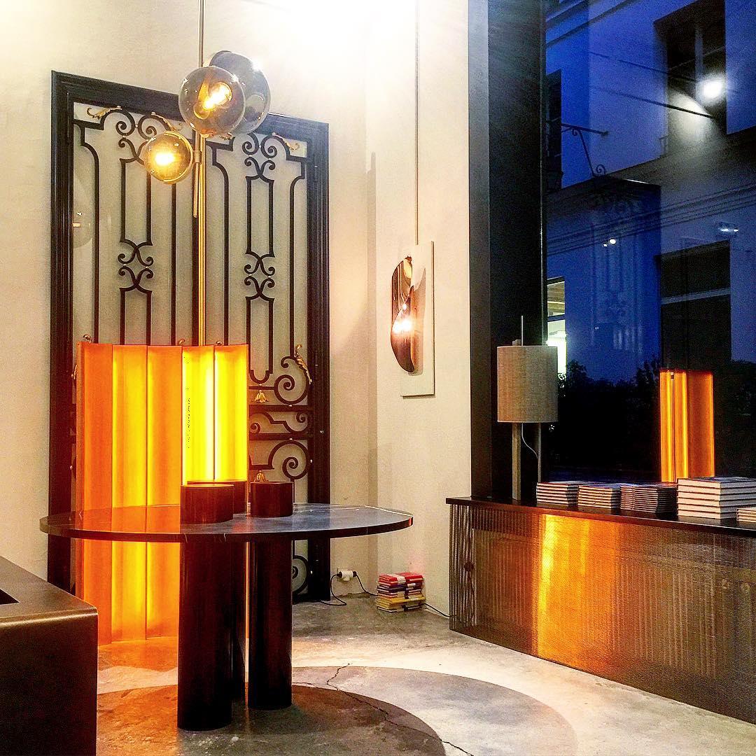 Lustre Lotier en verre et fer – vue 11