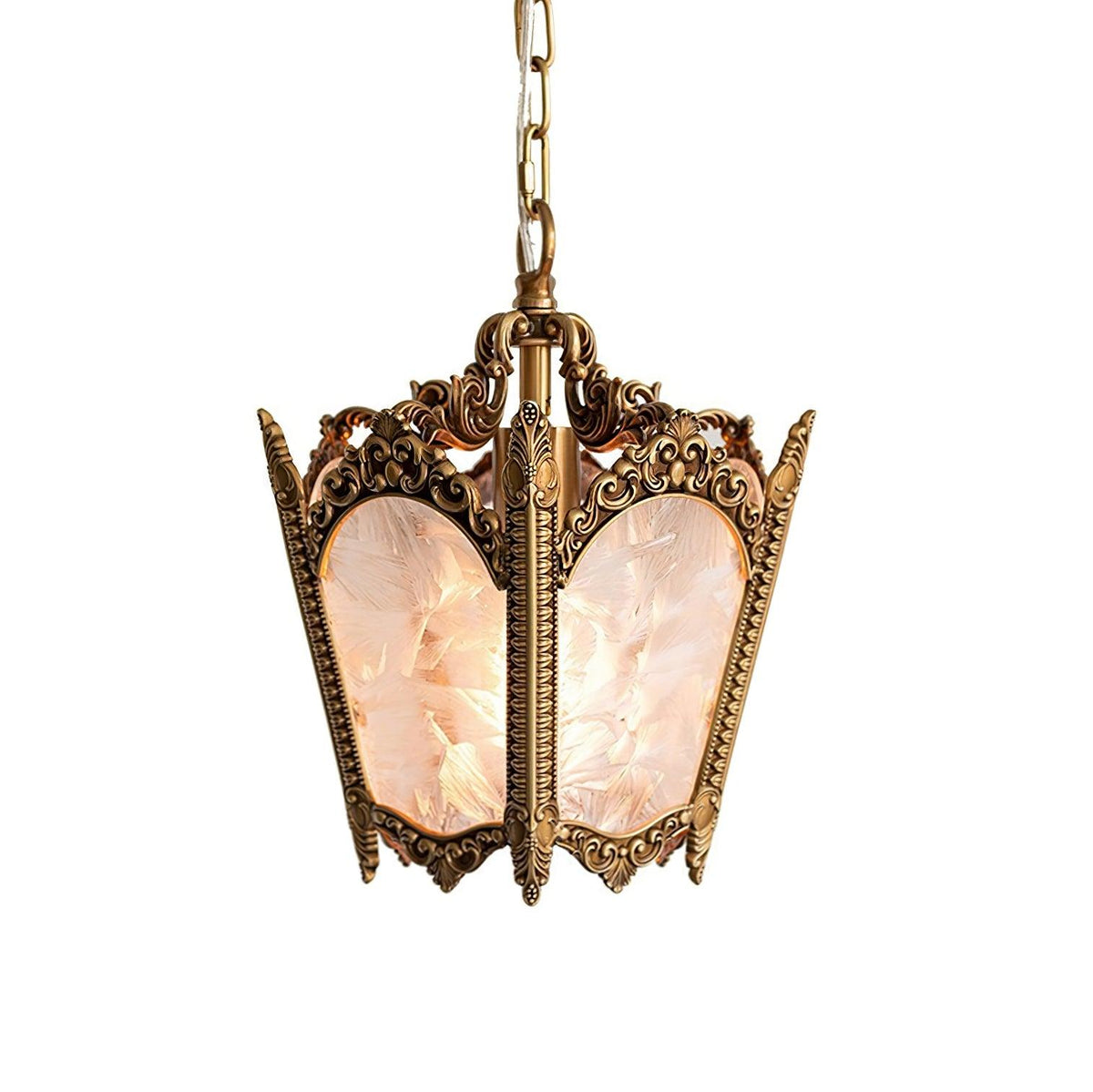 Lustre Talloires en laiton et verre – vue 15