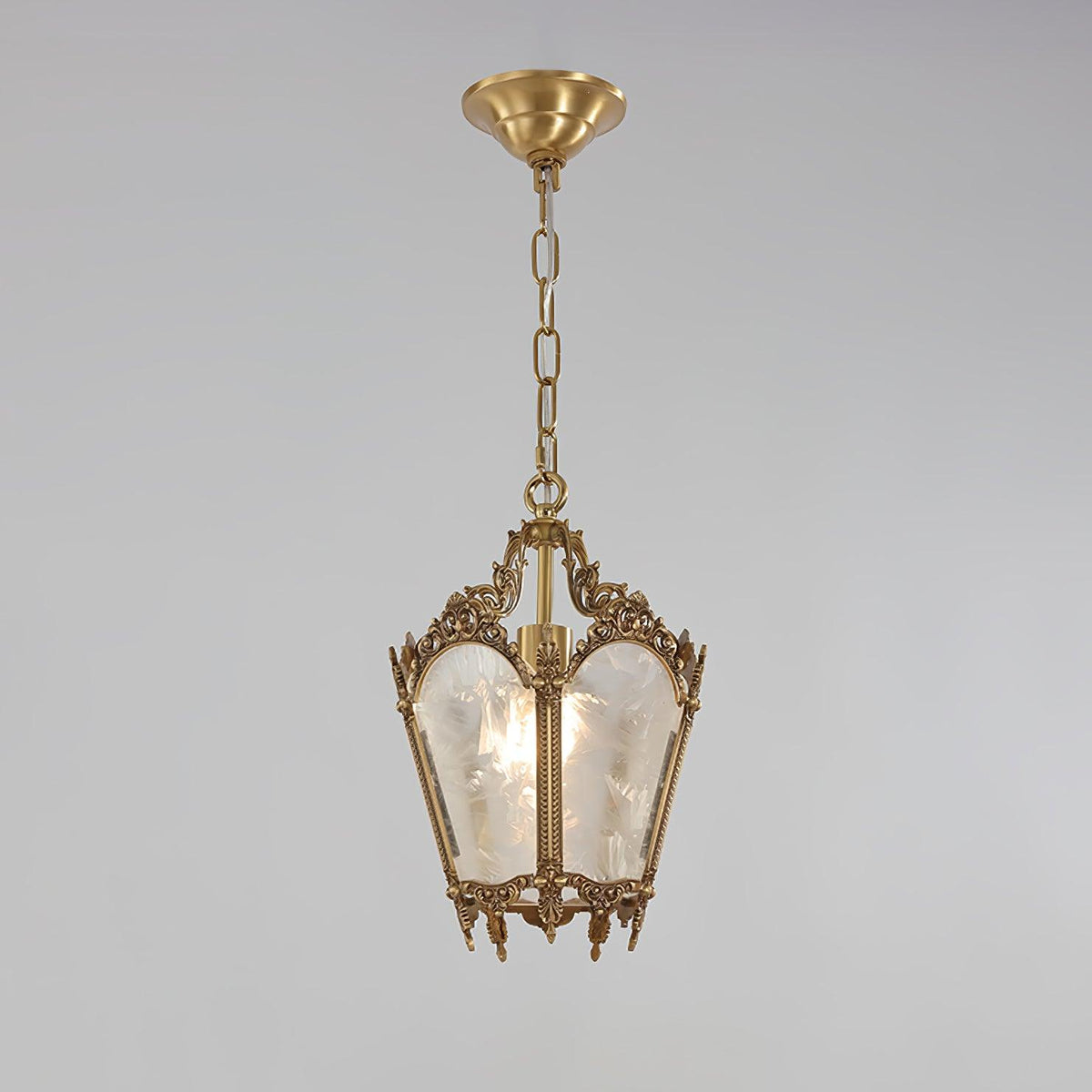 Lustre Talloires en laiton et verre – vue 17