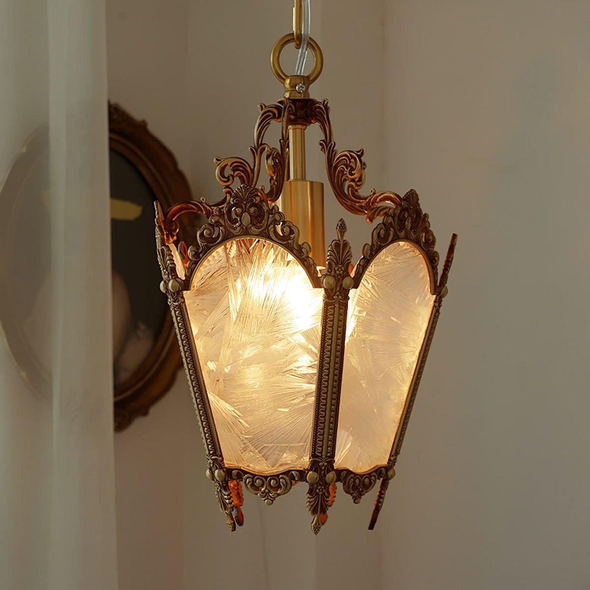 Lustre Talloires en laiton et verre – vue 42