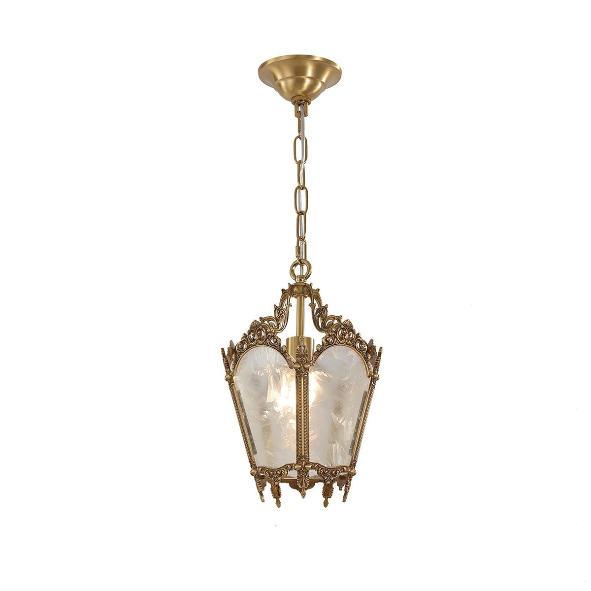 Lustre Talloires en laiton et verre – vue 26