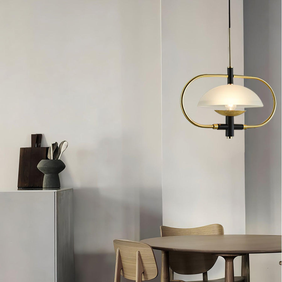 Suspension Éole en verre et métal – vue 5