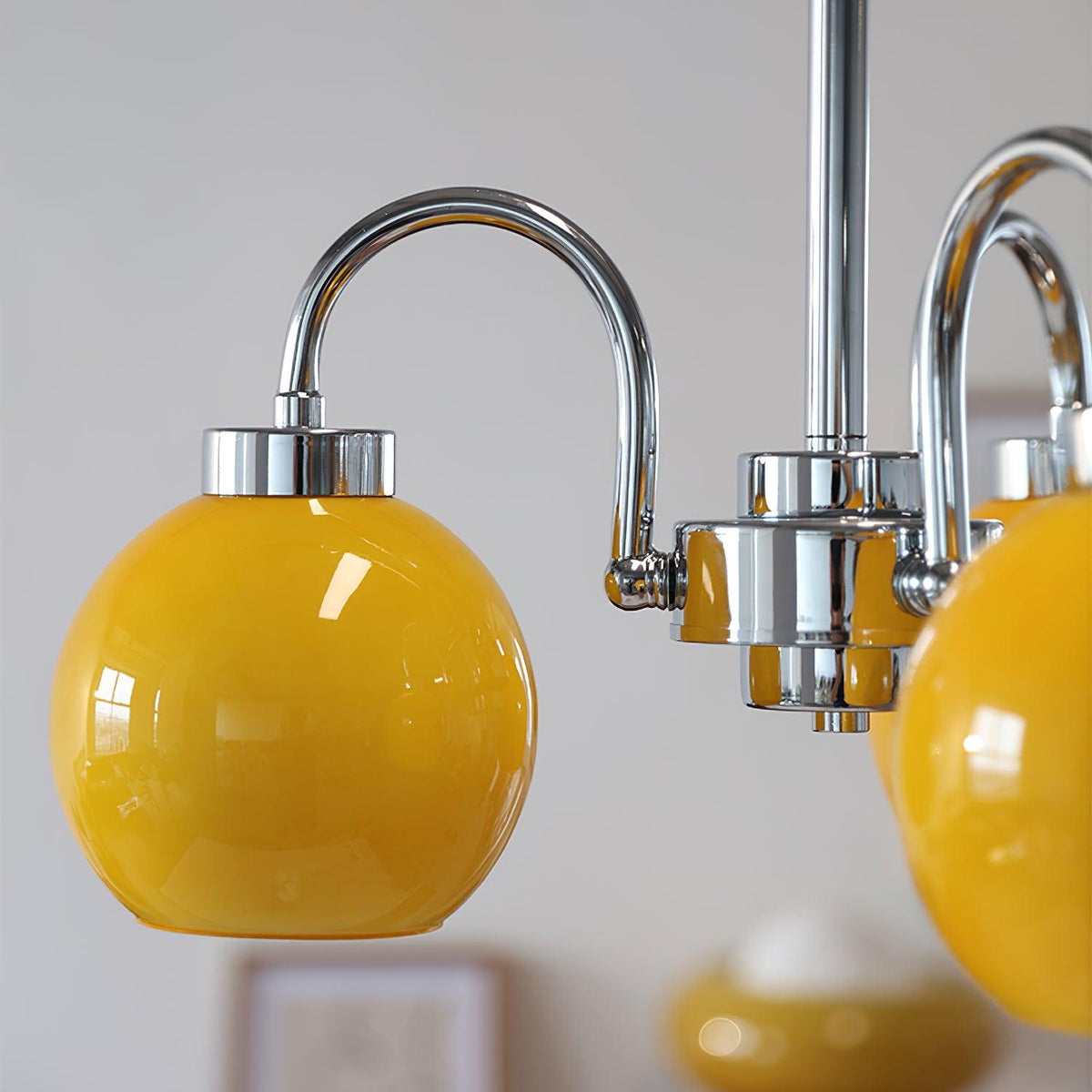 Lustre Oréade en verre et métal – vue 12