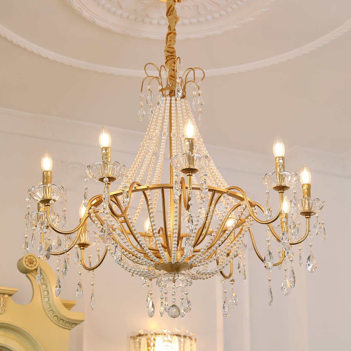 Lustre Dalle en cristal et laiton – vue 31